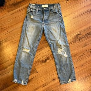 Mother Denim - Tomcat Ripped Cropped Jeans